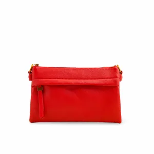 Easy Carry Handle Casual Streetwear Red Women Formal Shoulder Bag P36363