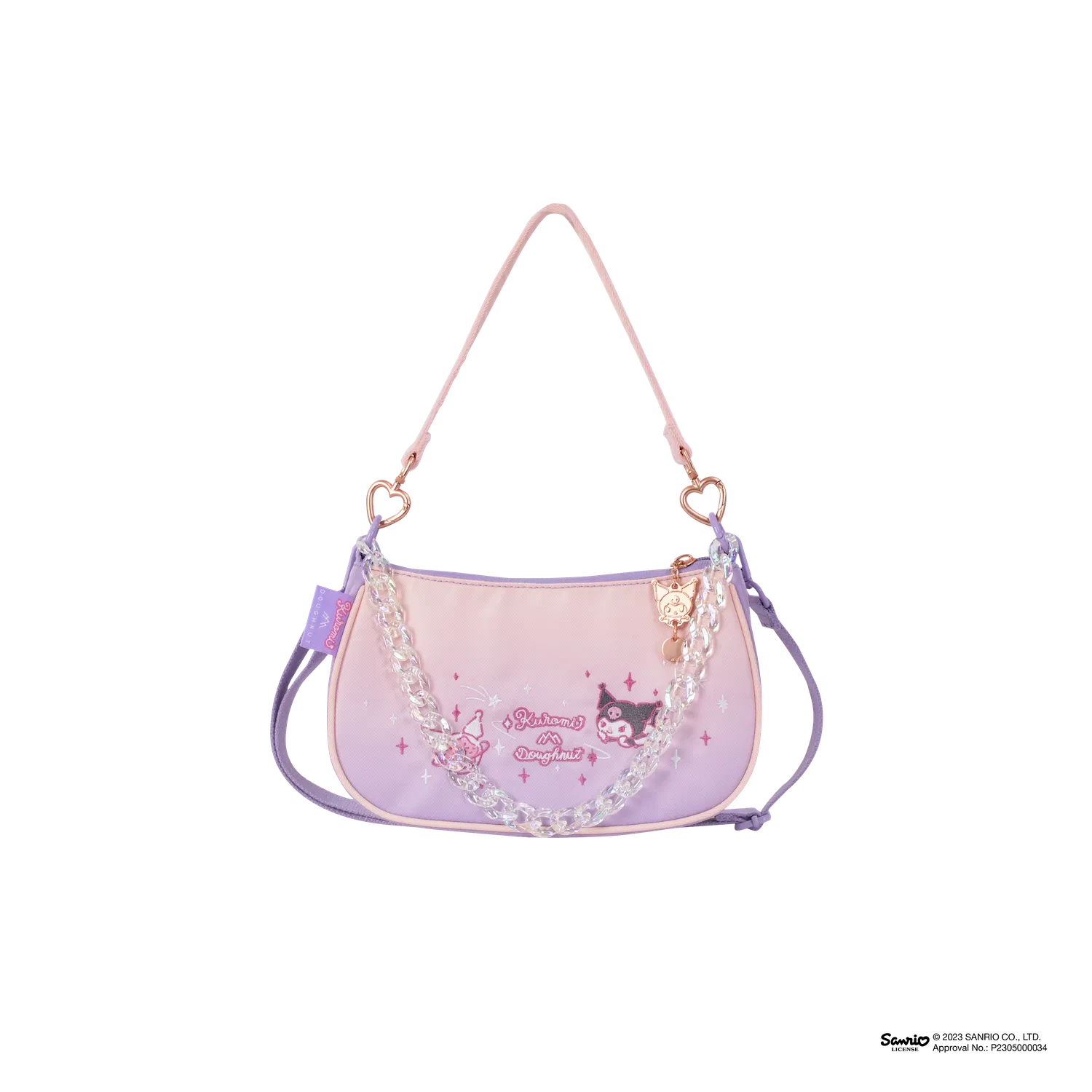 Priestess Doughnut X Kuromi Series Crossbody Bag Ensures you can keep your essentials close by without the bulk