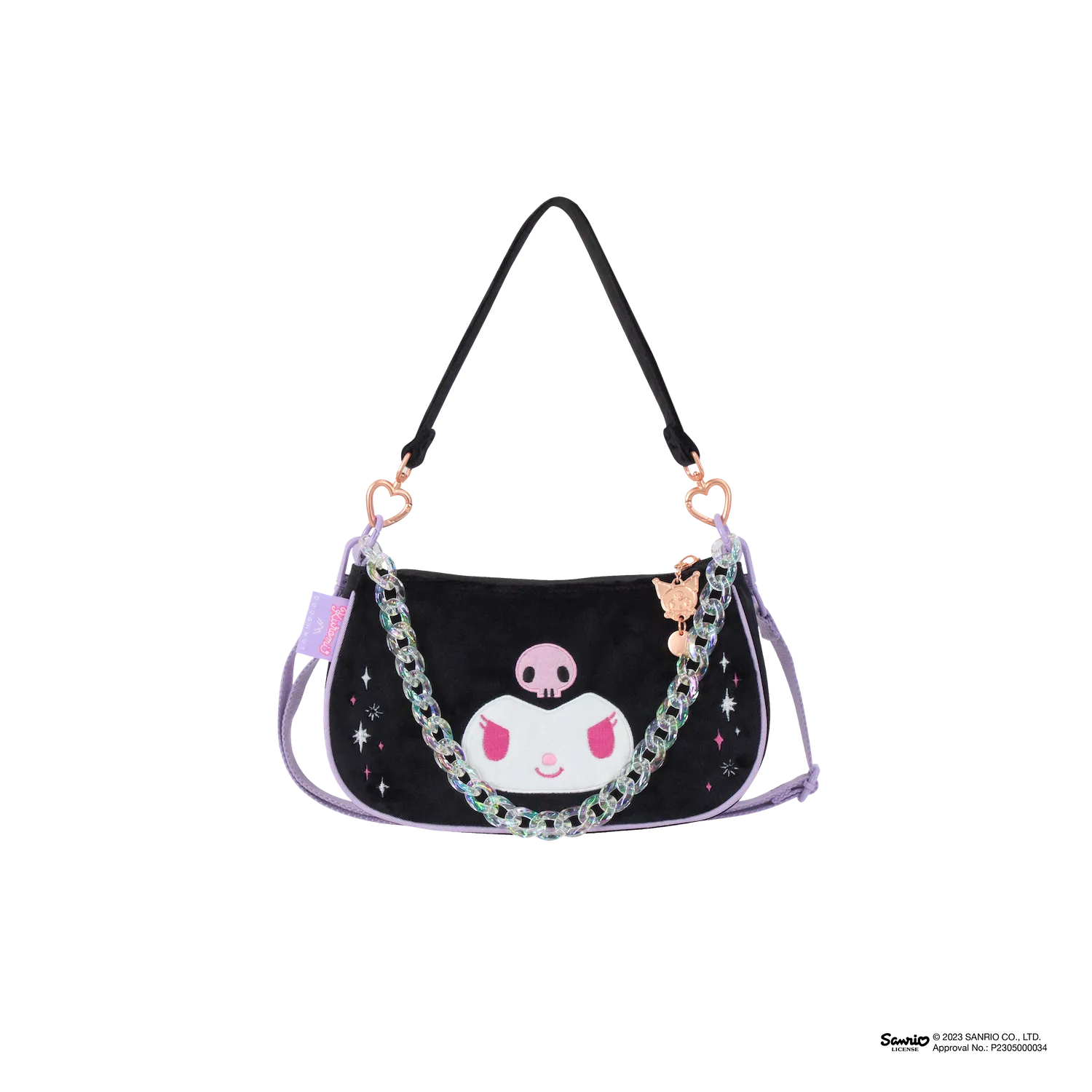 Travel purpose Priestess Doughnut X Kuromi Series Crossbody Bag