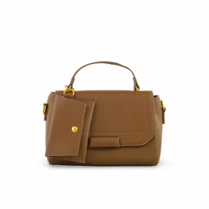 Urban Chic Modern feature Brown Formal Shoulder Bag For Women P36144
