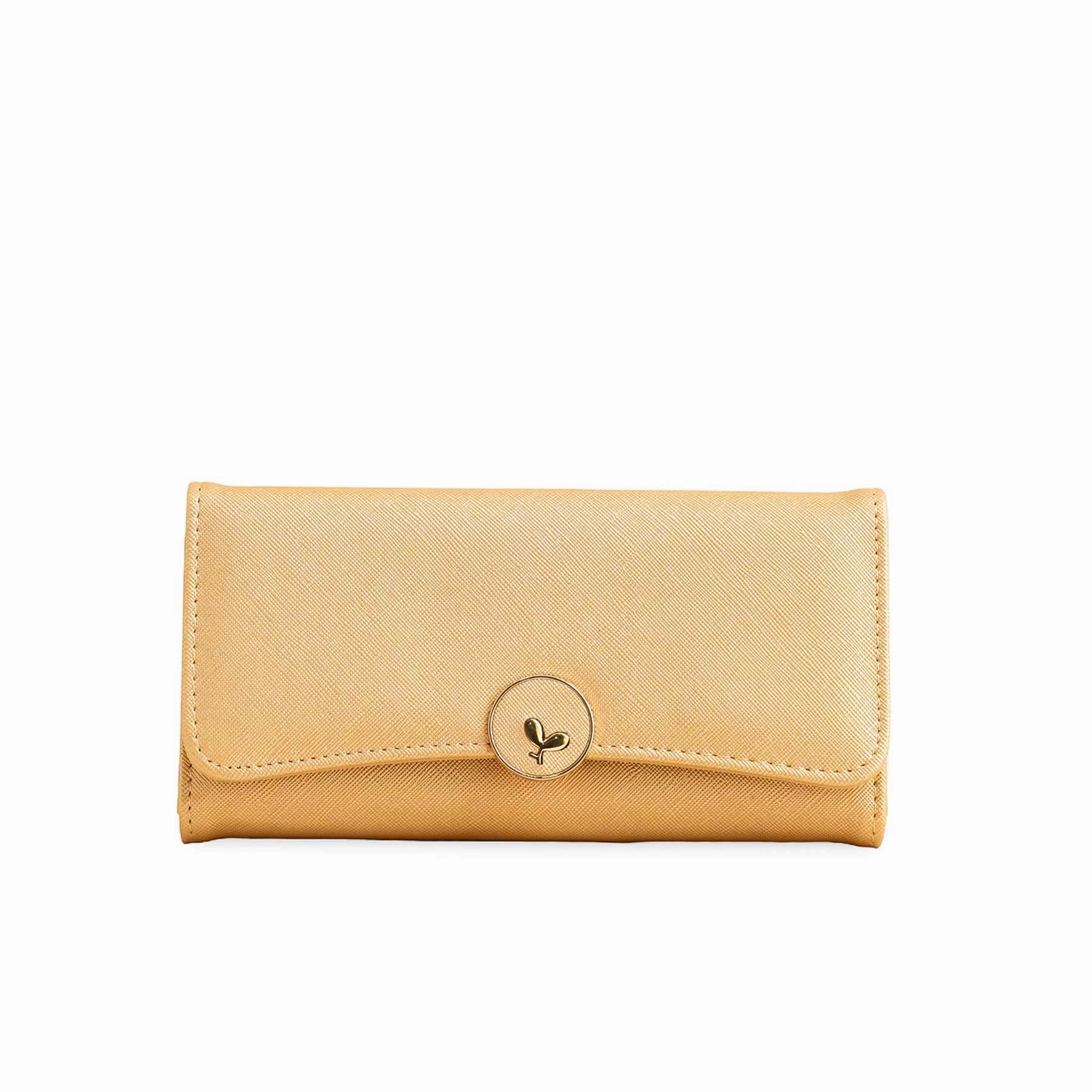 Functional Piece Daily Fashion Khaki Casual Wallet For Ladies P70965