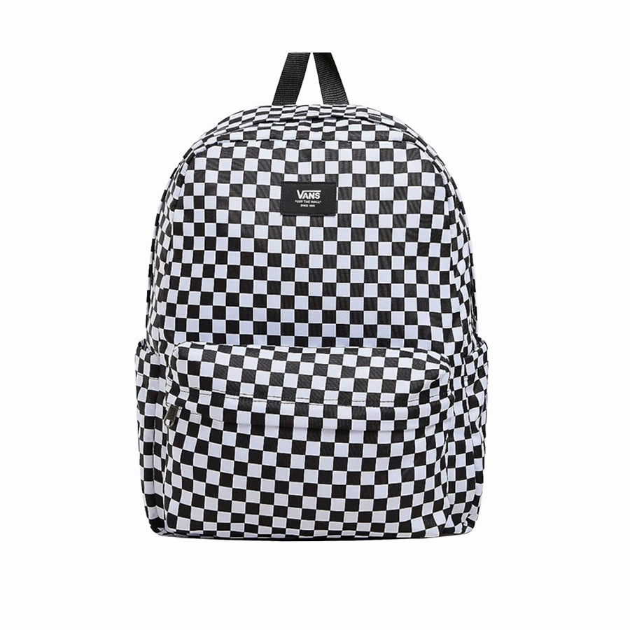 School Day VAN'S Old Skool Check Backpack Black