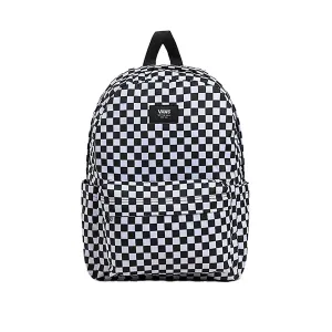 VAN'S Old Skool Grom Check Backpack - Black - White Breathable Design