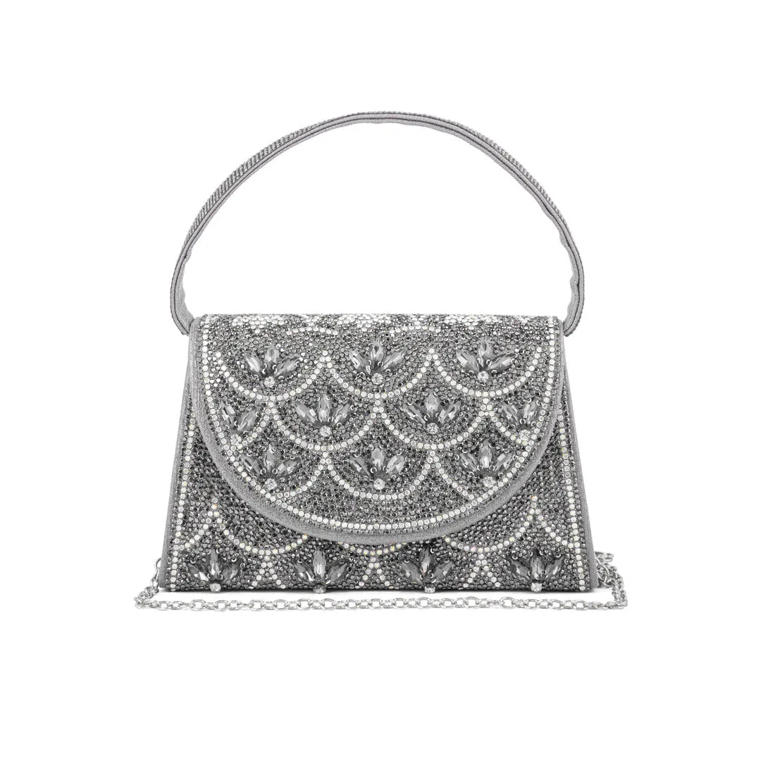 Grey Fancy Shoulder Bag P24331 Daily Style Versatile Function