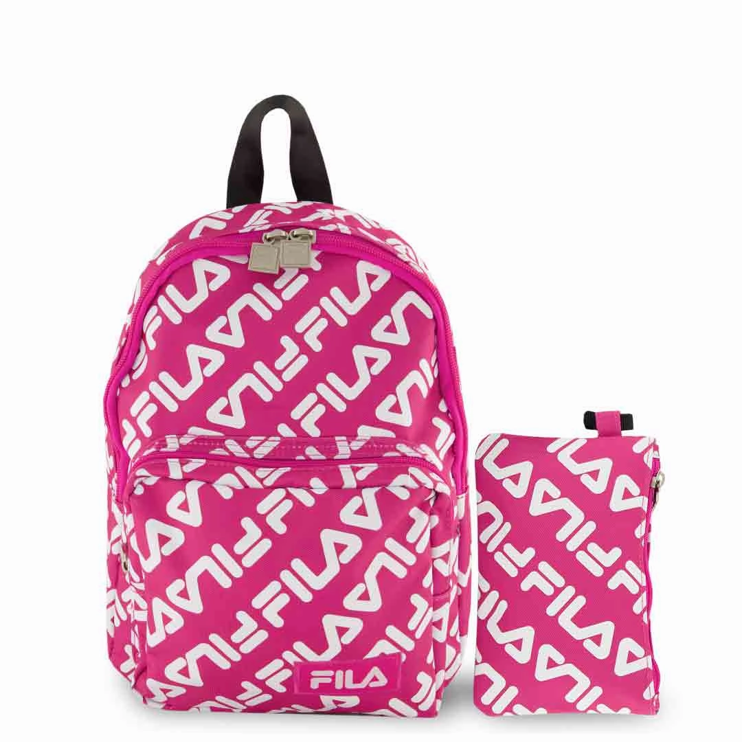 FILA - Hermosa 2 Piece Bacpack with Pouch Set (FL-BP-2456-FS) Durable Support Smart Pocket