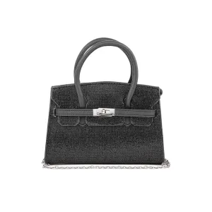 Street Aesthetic Black Fancy Shoulder Bag P24337
