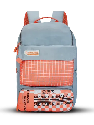 Sleek Form Functional Feature Campus 05 2025  Orange Backpack