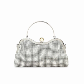 Silver Bridal Clutch P24298 Organized Space Functional Strength