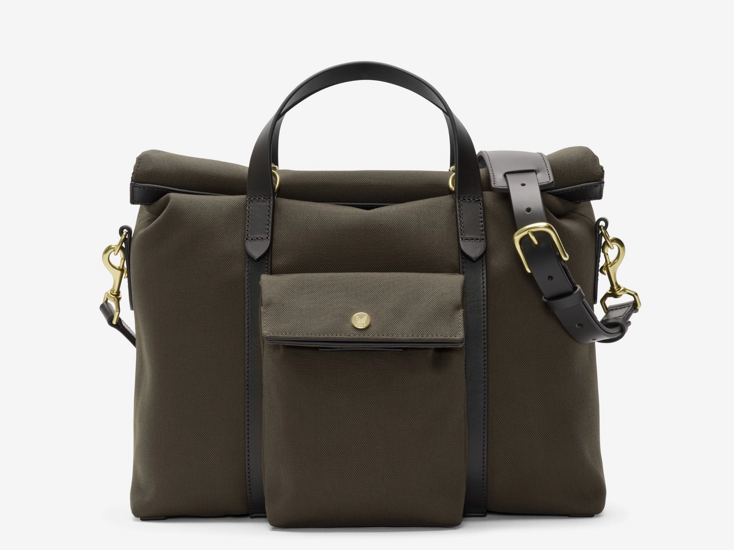 Durable Quality Everyday Utility Bag M/S Soft Work ?C Army/Dark Brown