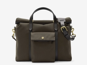 Durable Quality Everyday Utility Bag M/S Soft Work ?C Army/Dark Brown