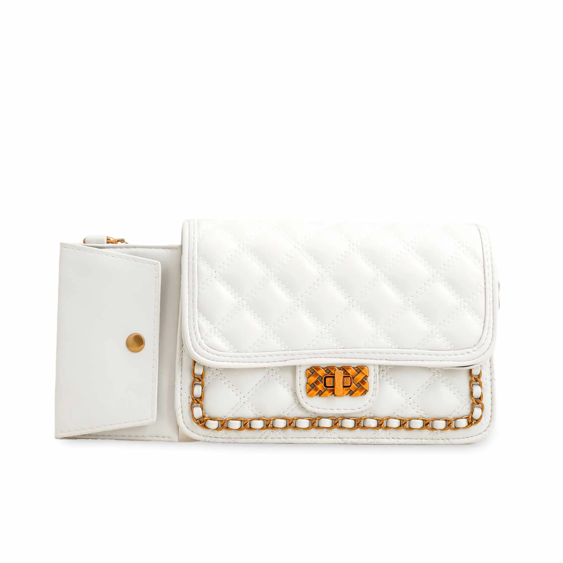 Modern feature White Formal Shoulder Bag P36137
