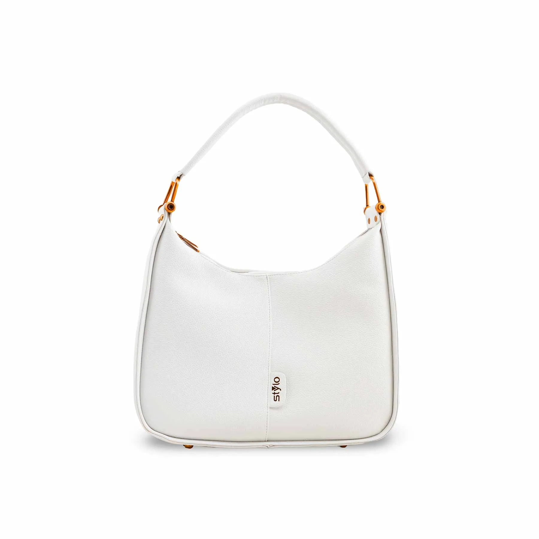 White Formal Shoulder Bag P36383 Minimal Appeal