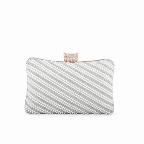 White Bridal Clutch P24355 Stylish Outfit