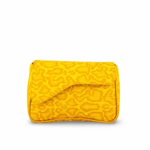 Yellow Casual Shoulder Bag P55701 Fashion Texture