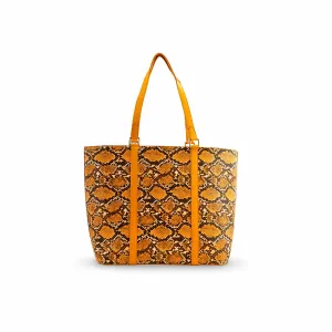 City Style Compact Shopper Yellow Women Formal Shoulder Bag P55671